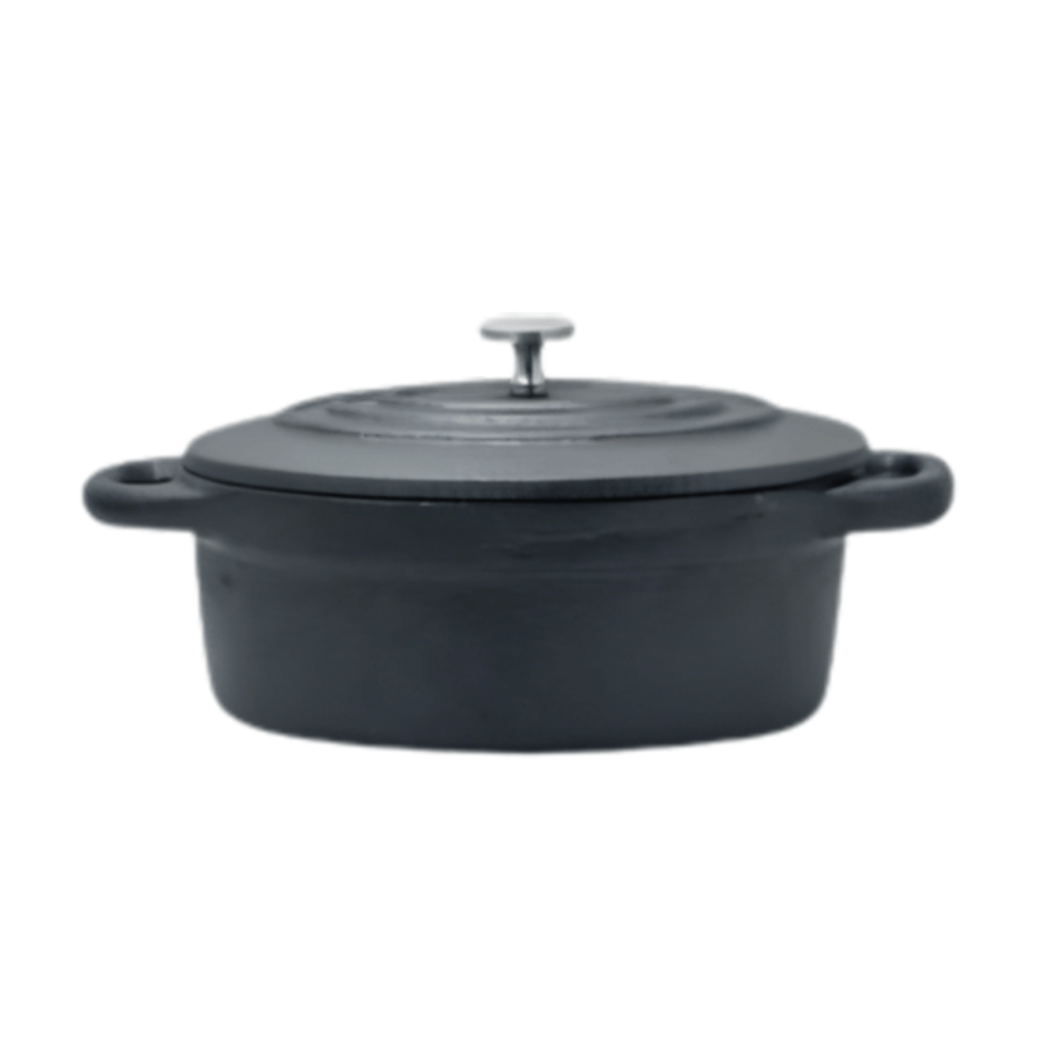 Regent – Cast Iron Oval Mini Pot – With Lid