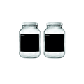 Consol Storage Jar with Black Notes – Glass – 3 Litre – 240 x 148mm