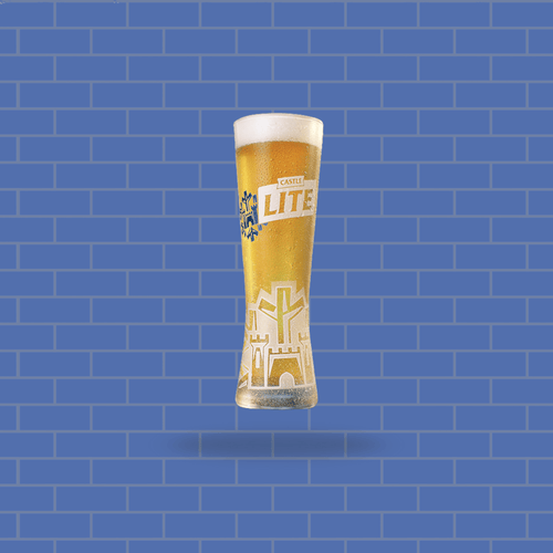 Castle Lite – Beer Glass – Glass