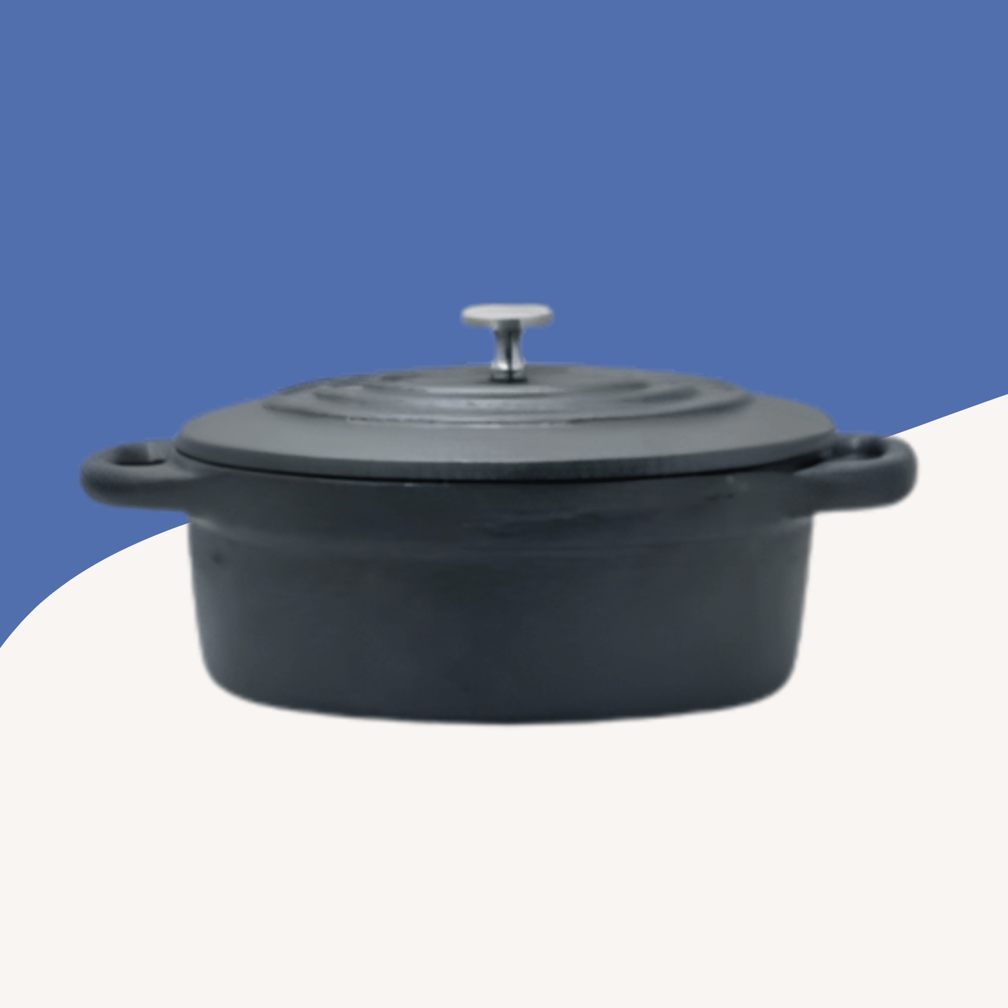 Regent – Cast Iron Oval Mini Pot – With Lid