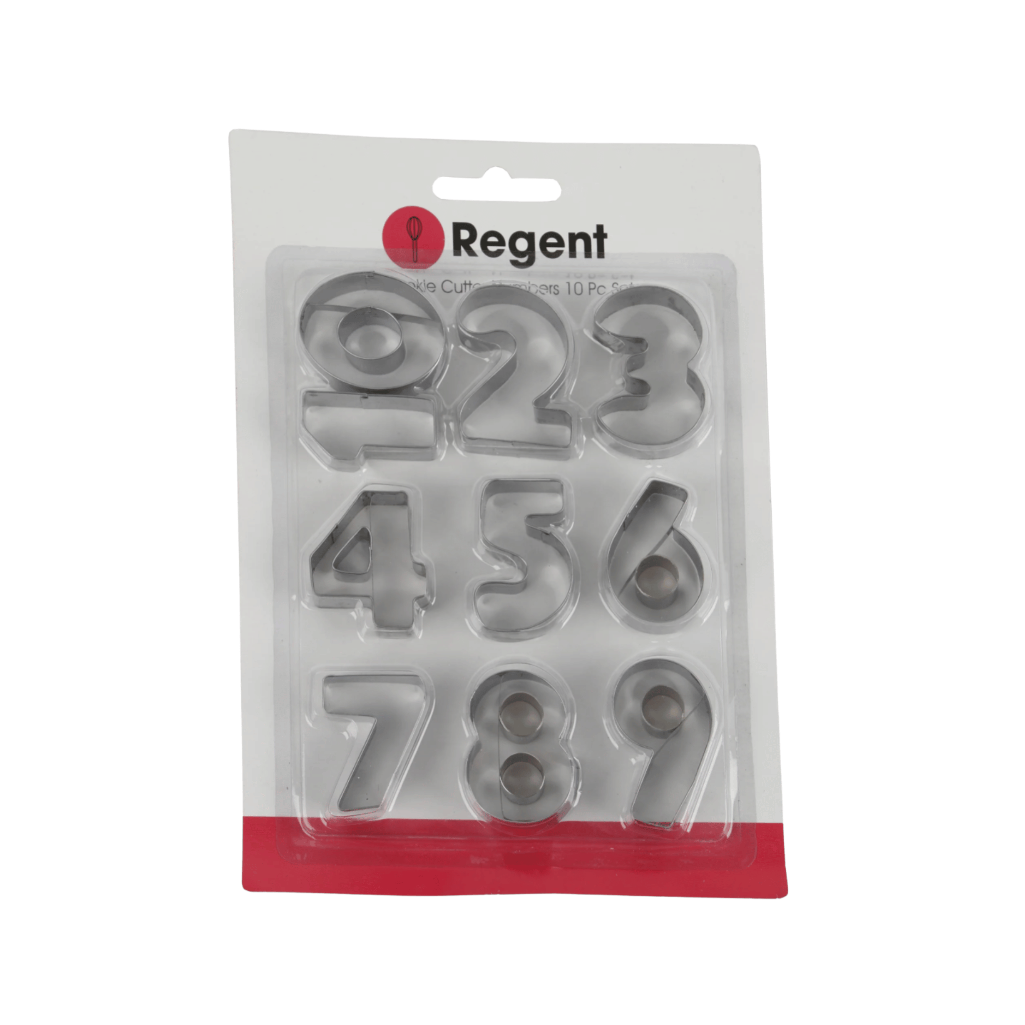 Regent Bakeware Cookie Cutter Numbers St Steel Numbers 10 Piece Set