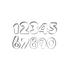 Regent Bakeware Cookie Cutter Numbers St Steel Numbers 10 Piece Set