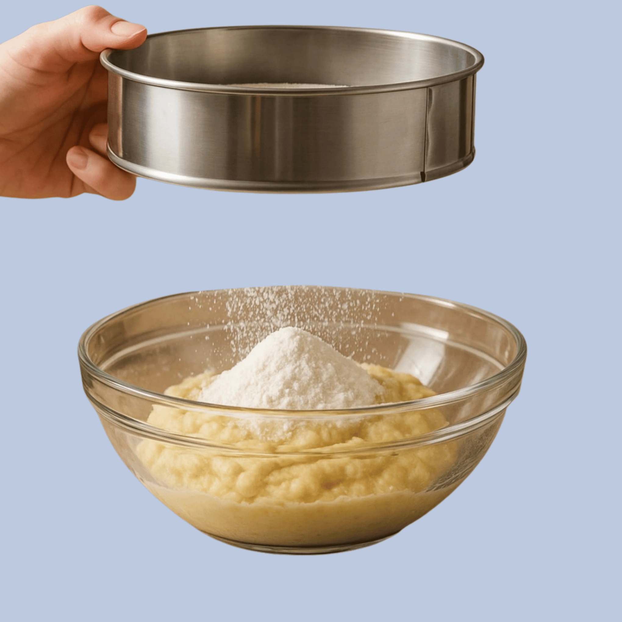 Regent Round Flour Sieve – Fine Mesh – Stainless Steel – 240mm
