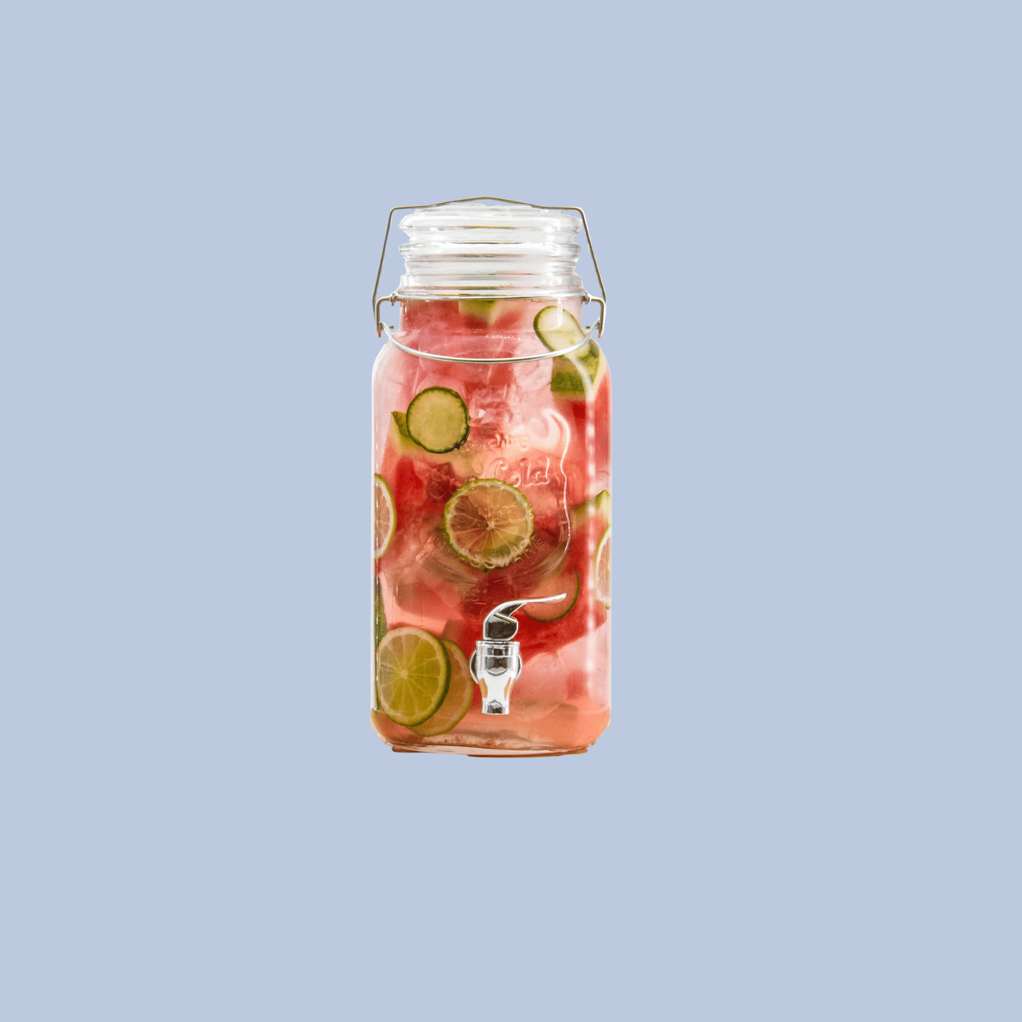 Consol Sorrento Beverage Dispenser – Clip Top – Glass – 3.6 Litre