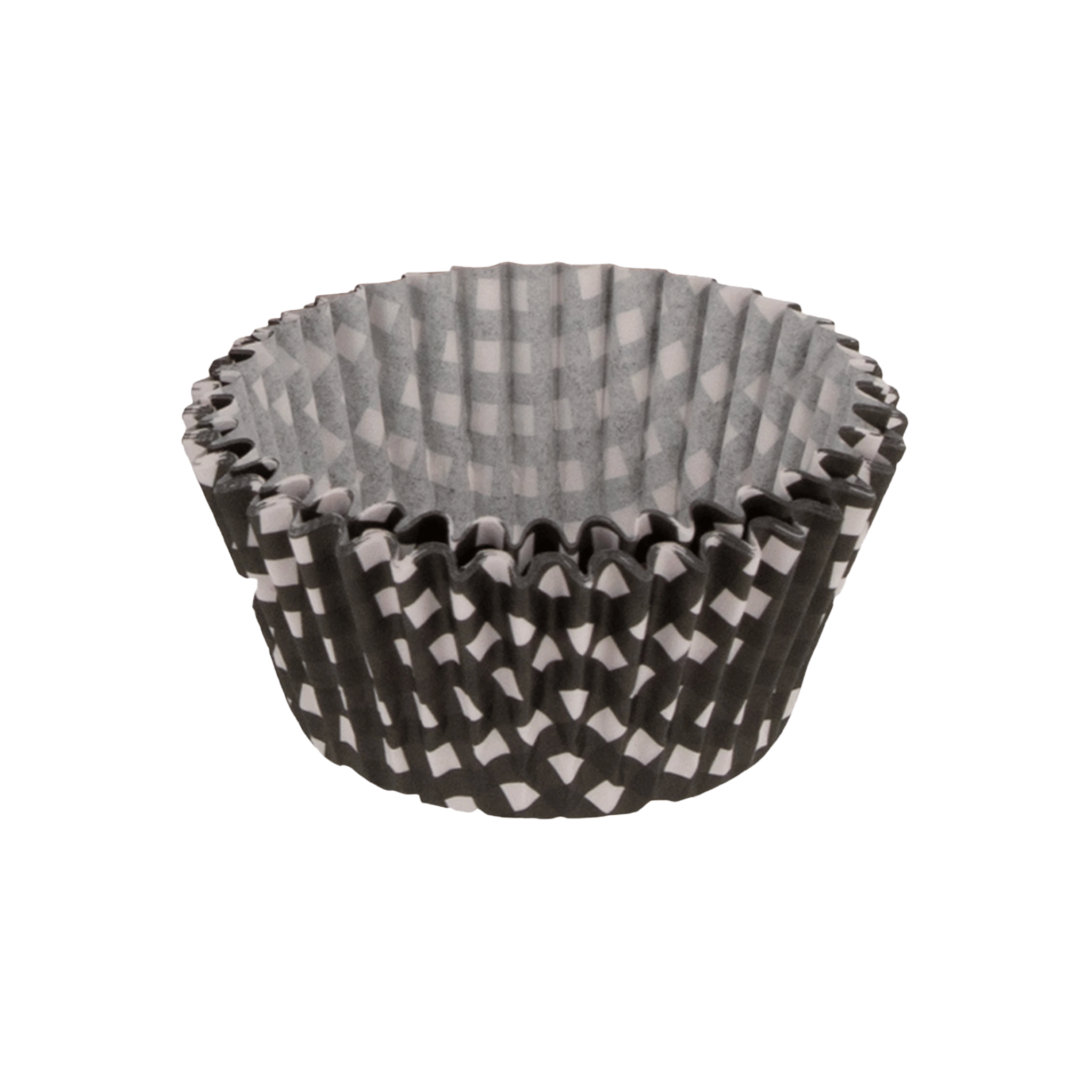 Regent Cake Cups Black And White Check - 50 Pcs, (50X32.5Mm)