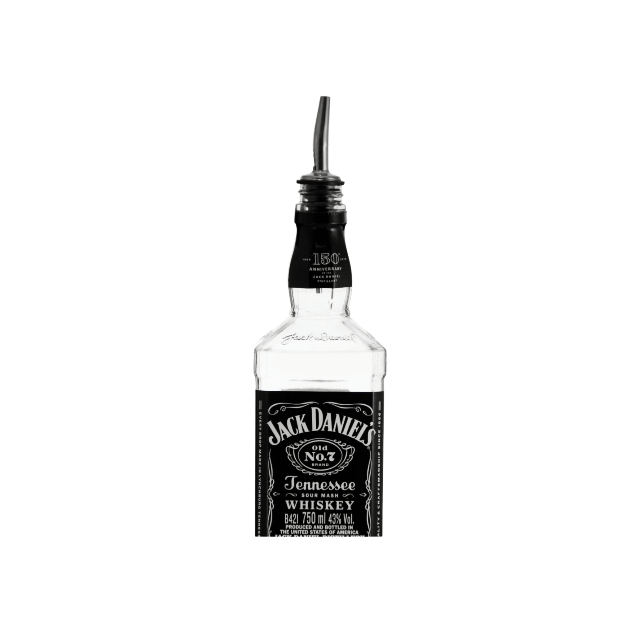 Bar Butler Free Flow Pourer Stainless Steel 2 Pack, (120Mmx30Mm Dia)