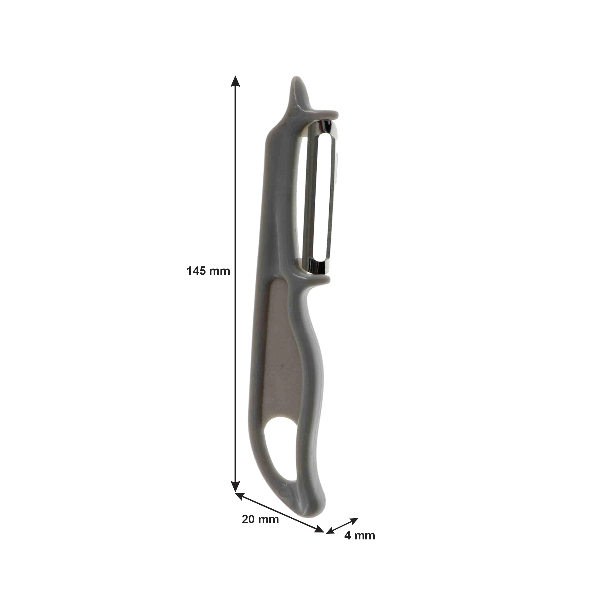 Regent Kitchen Peeler St Steel With Pp Plastic Handle Grey, (145X20X4Mm)