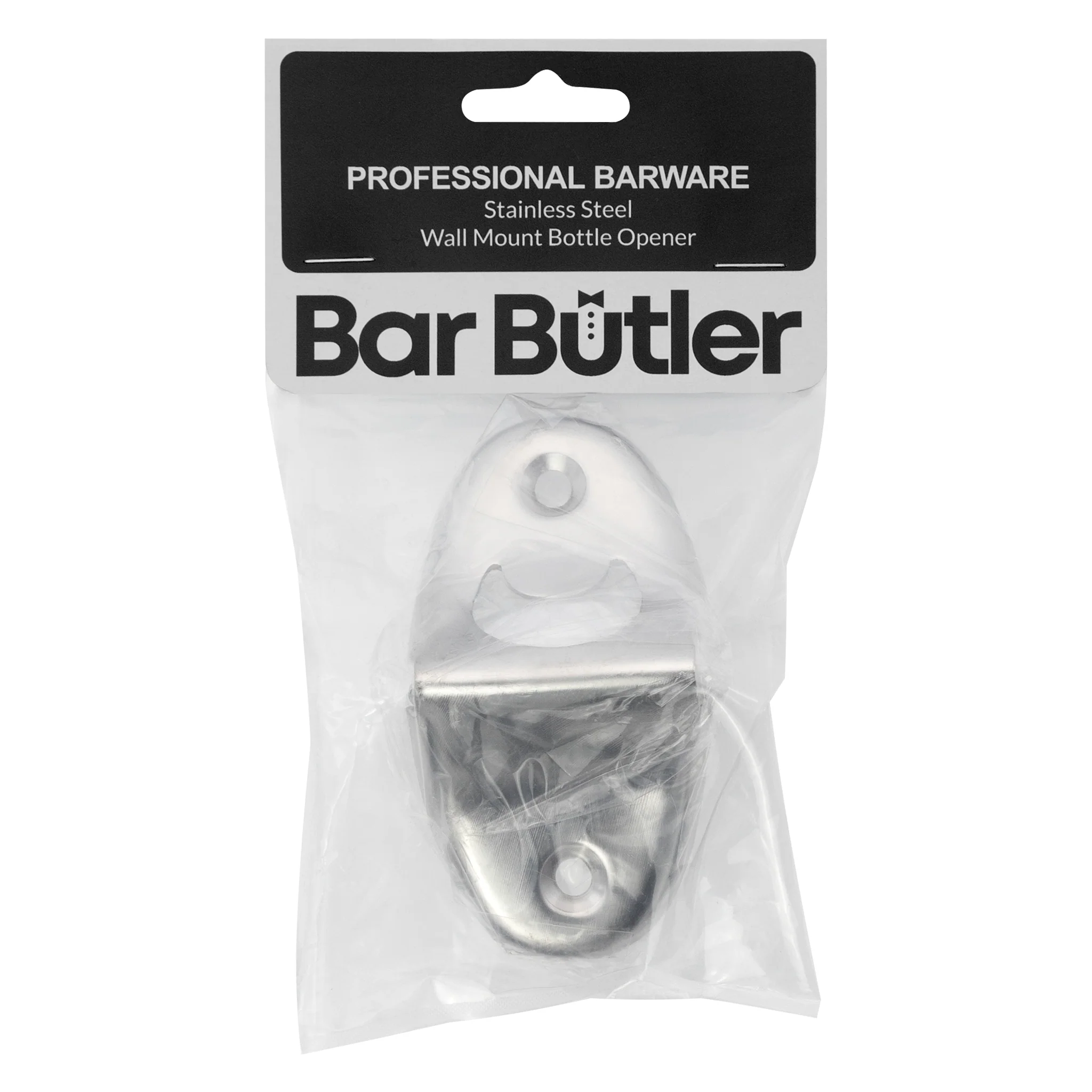 Bar Butler Wall Mount Bottle Opener S/Steel, (98X50X35Mm)