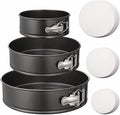 REGENT BAKEWARE SPRINGFORM ROUND NON STICK CAKE PANS 3PC SET, (235/255/275MM DIA) Regent